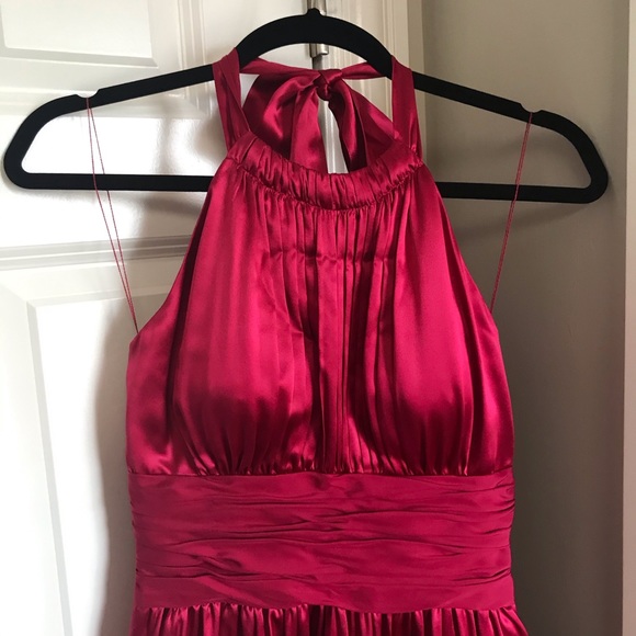❤️HP!!!❤️ Adrianna Papell Silk Red Dress- LIKE NEW - Picture 3 of 8